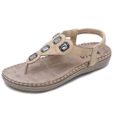 Large Size Bohemia Beach Flat Sandals