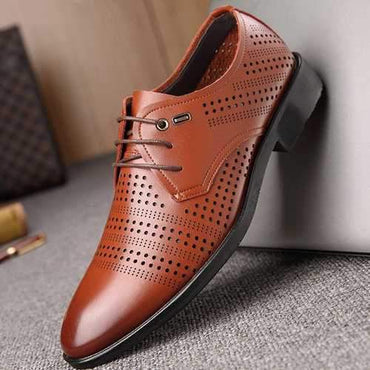 Men Hollow Out Breathable Dress Shoes