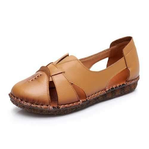 Soft Hollow Out Flat Shoes