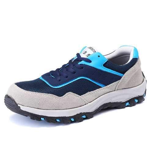 Men Anti Smashing Puncture Proof Safety Shoes