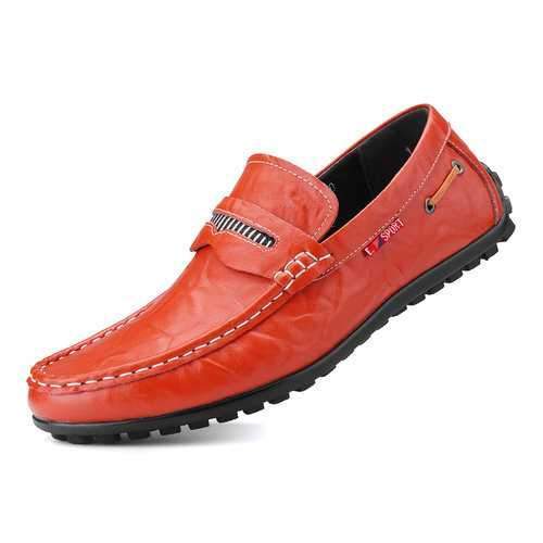 Men Microfiber Leather Slip On Loafers