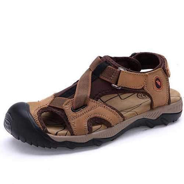 Men Closed Toe Hook Loop Sandals