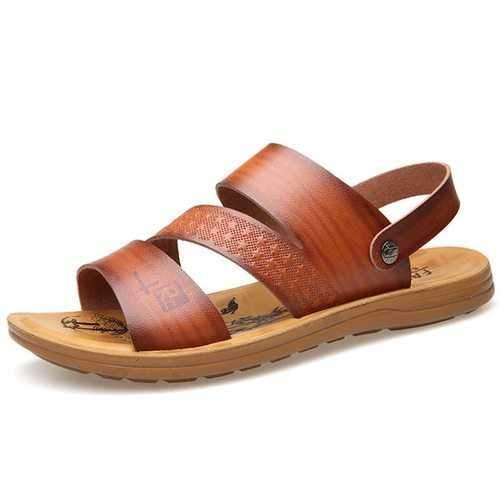 Men Opened Toe Soft Sole Water Sandals Beach Shoes