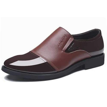 Men Color Blocking Classic Dress Shoes