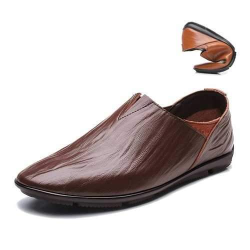 Men Stylish Soft Slip On Leather Loafers