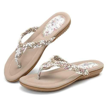 Printing Knitting Beach Flip Flops