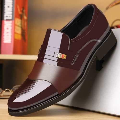 Men Stylish Cap Toe Formal Dress Shoes