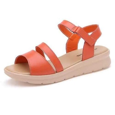 Hook Loop Peep Toe Casual Sandals