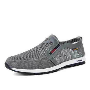 Men Mesh Textile Splicing Breathable Slip On Casual Shoes