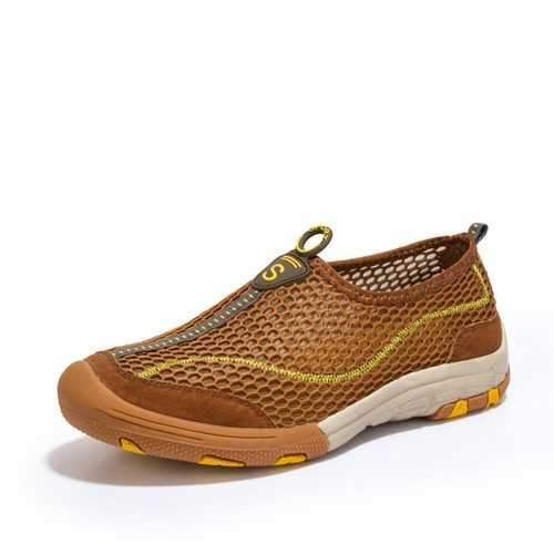 Men Mesh Outdoor Hiking Water Friendly Sneakers