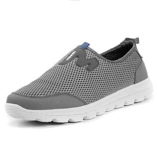 Men Mesh Breathable Slip On Walking Sneakers