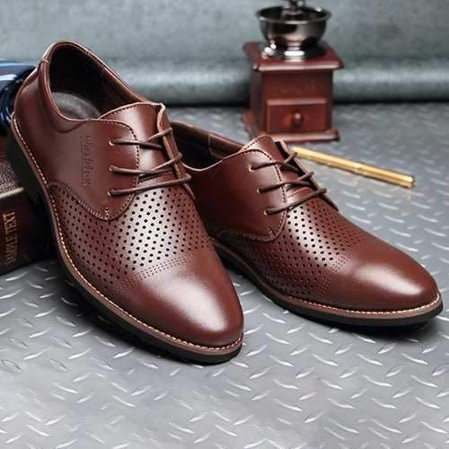 Men Lace Up Fromal Dress Shoes