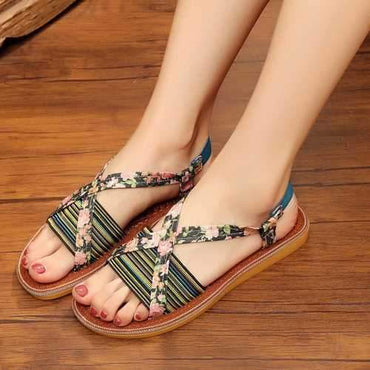 Print Flat Sandals For Women