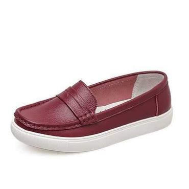 Pure Color Casual Flat Loafers