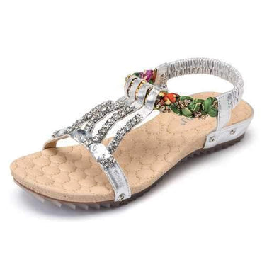 Large Size Bohemia Beach Flat Sandals