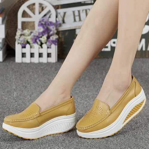 Hollow Out Platform Casual Shoes