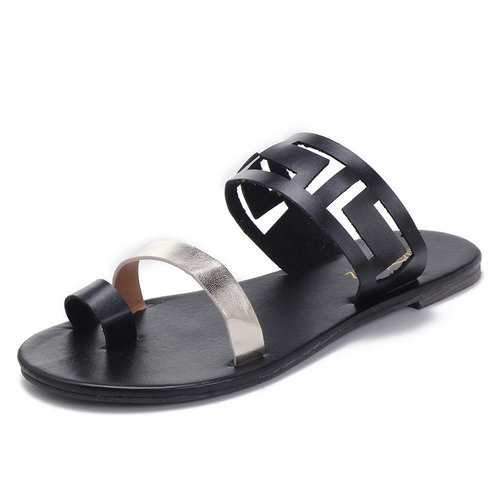 Retro Clip Toe Flat Roma Sandals