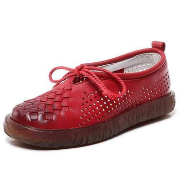 SOCOFY Soft Hollow Out Flat Casual Loafers