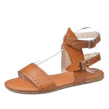 Retro Buckle Strap Lady Sandals