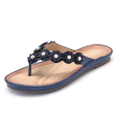 Flower Beach Casual Flip Flops