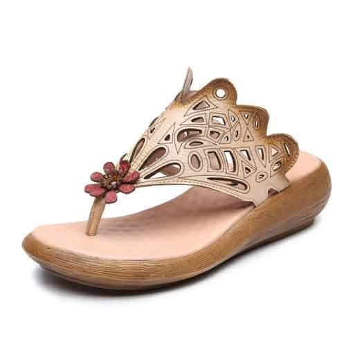 Handmade Cow Leather Retro Sandals