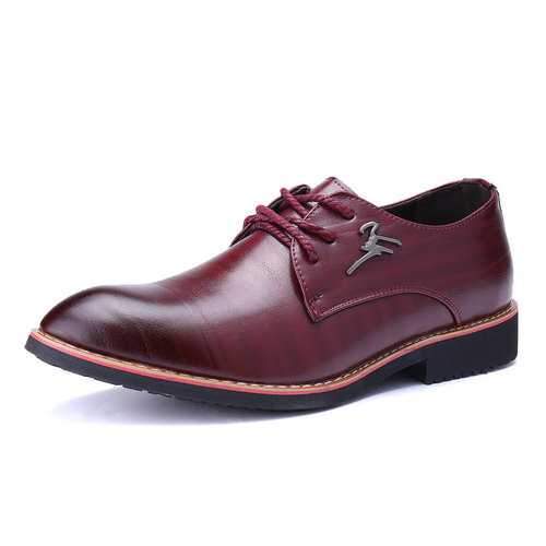 Men Pointed Toe Formal Dress Shoes