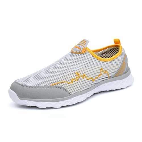 Large Size Men Mesh Upstream Shoes