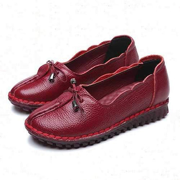 Bow Leather Loafers