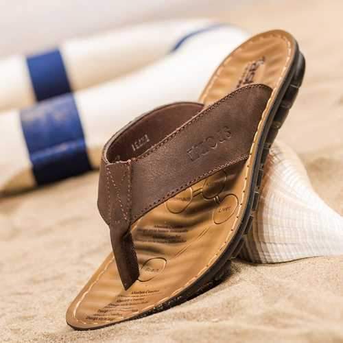 Men Clip Toe Soft Beach Sandals