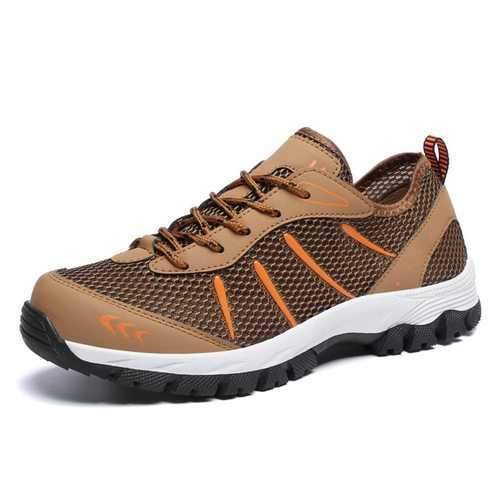 Large Size Men Mesh Hiking Shoes