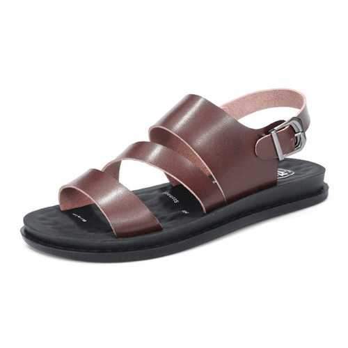 Men Microfiber Leather Beach Sandals