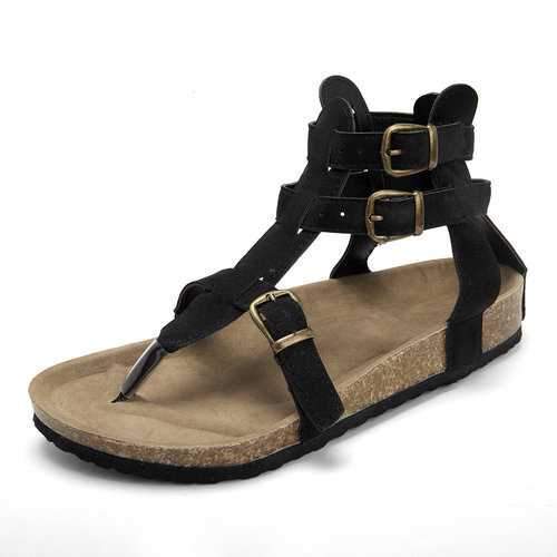 Buckle Strap Clip Toe Sandals