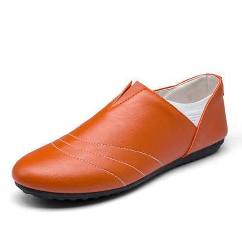 Men Microfiber Leather Soft Loafers