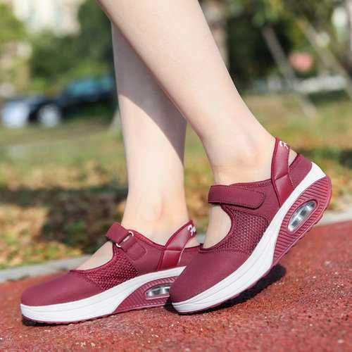 Hook Loop Mesh Air Cushion Shoes