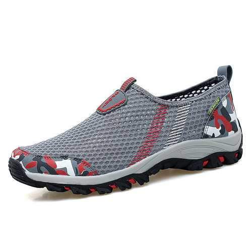 Men Mesh Fabric Outdoor Sneakers