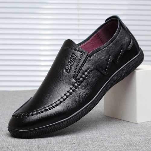 Men Microfiber Leather Casual Loafers