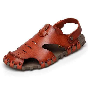 Men Microfiber Leather Non Adhesives Sandals