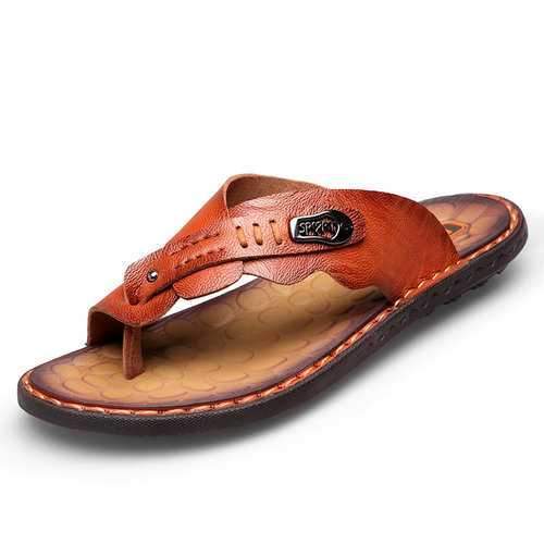 Men Microfiber Leather Water Beach Sandals