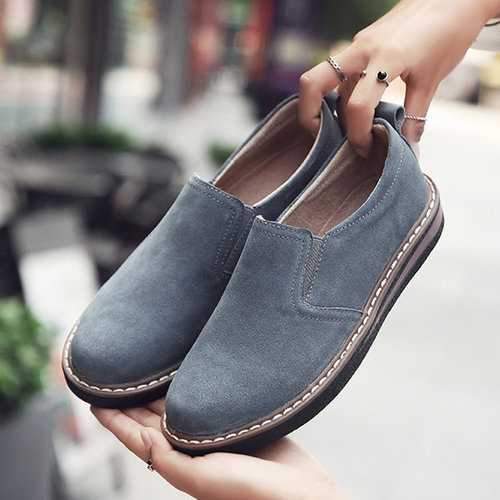 Suede Lazy Casual Flat Shoes