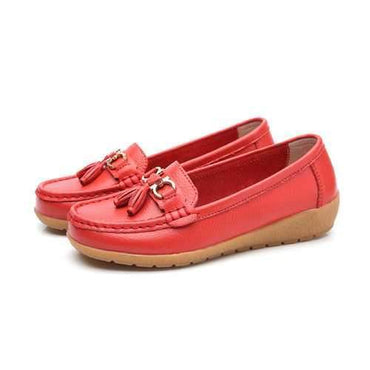 Big Size Colorful Casual Leather Flats