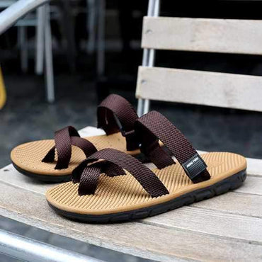 Men Hook Loop Roman Sandals