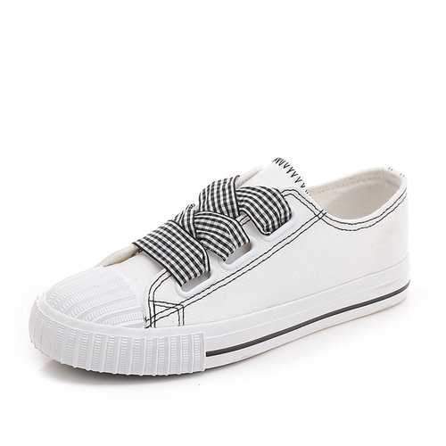 Shell Toe Lace Up Canvas Shoes