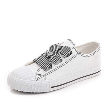 Shell Toe Lace Up Canvas Shoes