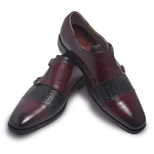 Men Red Leather Shoes